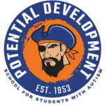 Potential Development Pirate Logo Blue